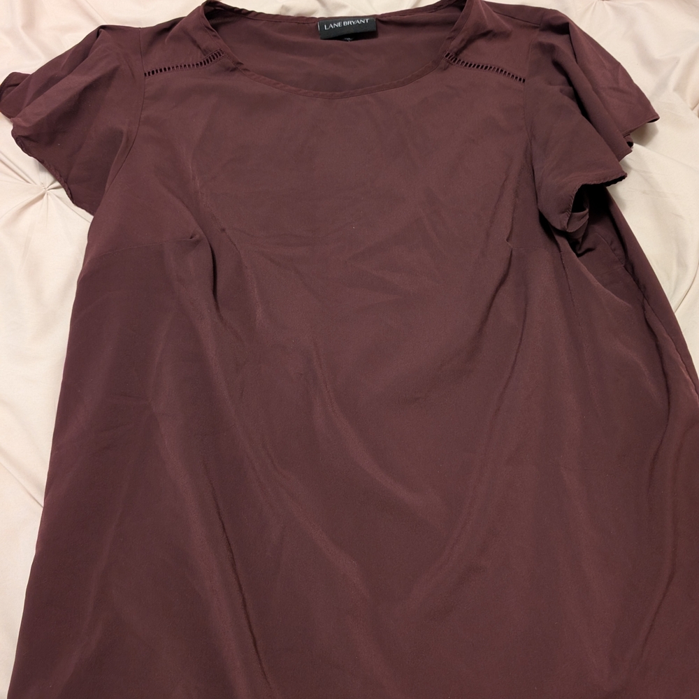 Lane Bryant Women's Brown Top